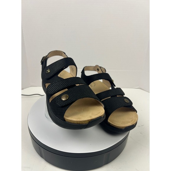 Xelero Women's Black Leather Comfort Walking Arch Support Sandals 12.5-13 (43) - Picture 14 of 17